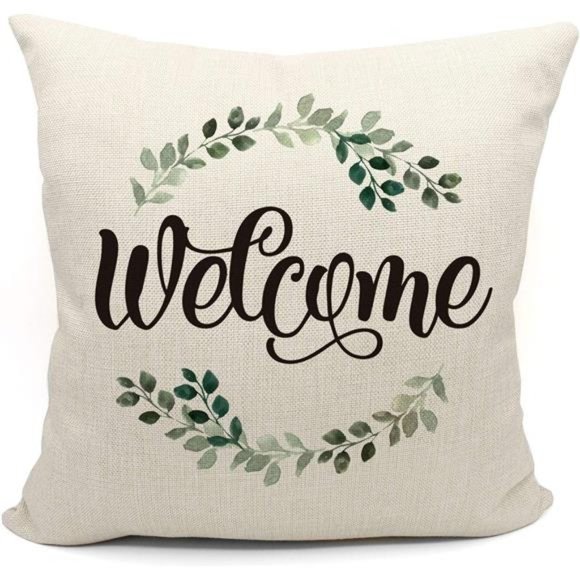 Welcome Pillow Covers 18x18  |  (Only Cover) - Picture 2 of 6